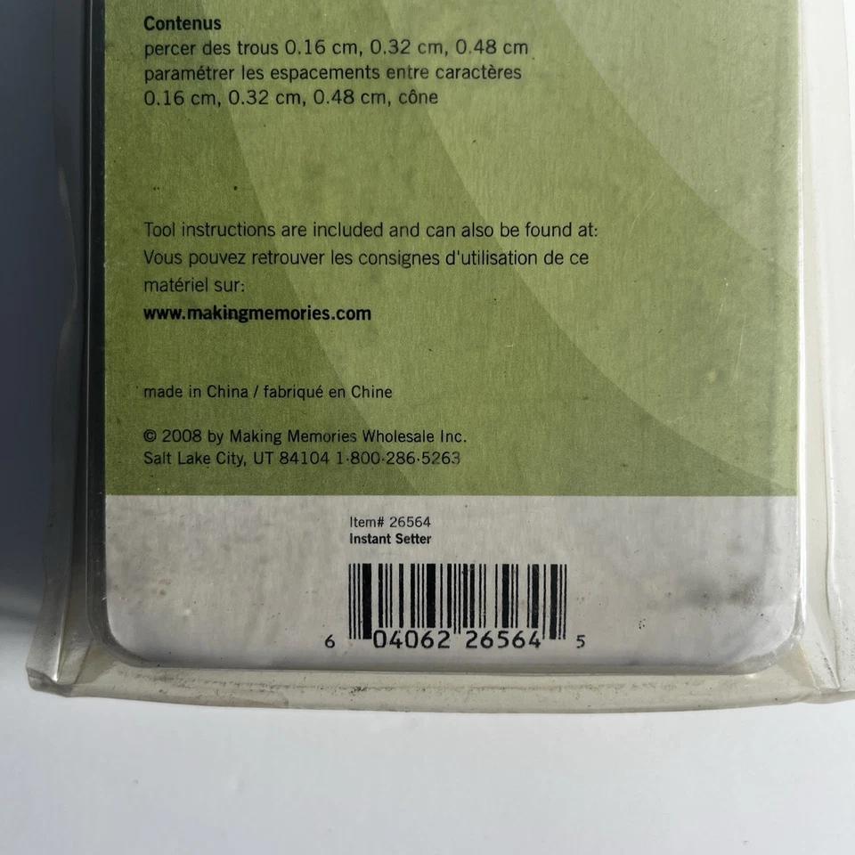 Making Memories Instant Setter Set Eyelets Punch Holes For Craft Scrapbooking - Image 3 of 4