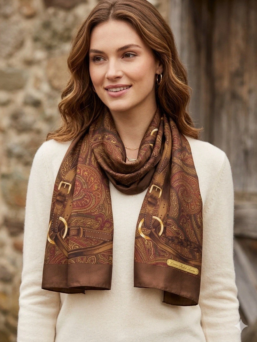 ralph lauren equestrian scarf products for sale | eBay