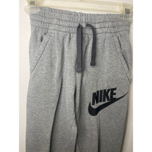 Nike Joggers Sweatpants Comfy Training Lounge Pants Black Logo Gray M - Picture 2 of 4
