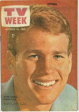 TV WEEK (Victoria) Oct 16 1965 RYAN O'NEAL
