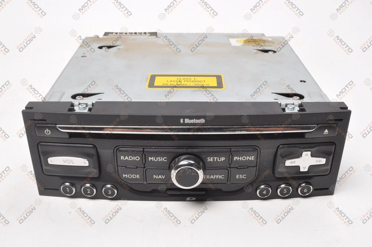 Commande Autoradio Pour Citroën C5 III (RD) 1.6 HDI 110 - Ref 96645838ZD - Occasion