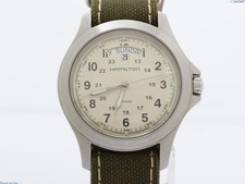 [Quasi come nuovo con scatola] Orologio al quarzo Hamilton Khaki H644510 quad...