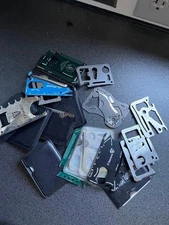 Lot of Assorted Metal Wallet Pocket Multitool Different Brands and Types (#1)