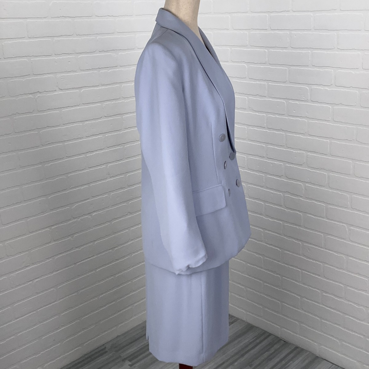 Le Suit Skirt Set Women 8P 27Wx23L Lavender Purple Double