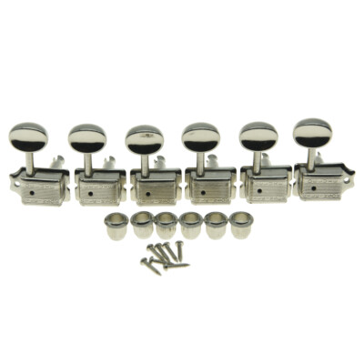 Wilkinson Deluxe 6 Inline Vintage Guitar Tuners w/ Split Post for Strat/Tele NI