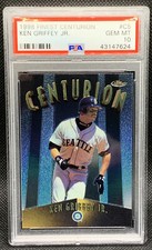 🔥RARE 1998 Topps Finest CENTURION KEN GRIFFEY JR /500 PSA 10 GEM MINT POP 45!