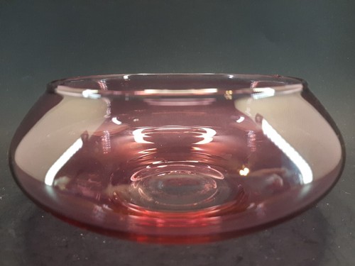 pink glass bowl Small AA5 - Picture 2 of 8