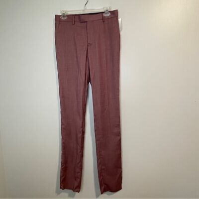 SOUL OF LONDON Mens Dress Pants 35'' Inseam Unhemmed Size 29R- Rose NWOT