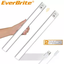 EverBrite 2PC 70LED Dimmer Under Cabinet Light 300Lumen Ultra Thin LED Light Bar