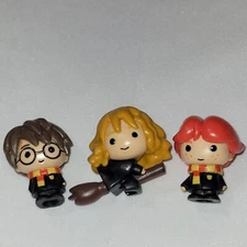 Harry Potter Pencil Toppers Harry Hermione On Her Broom And Ron Set Of 3