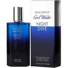 Cool Water Night Dive by Davidoff Men 2.5oz/75ml EDT Spray New Sealed Box. 