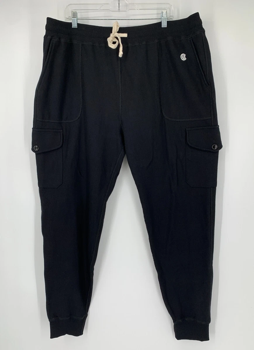 Mens Todd Snyder x Champion Sweatpants Jogger Utility Cargo Black