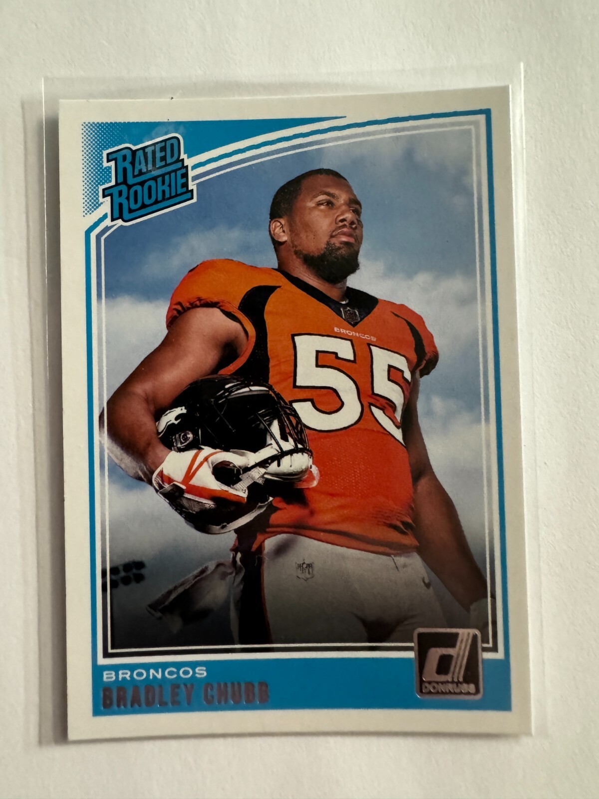 K206,122 - 2018 Donruss Aqueous Test #319 Bradley Chubb RR