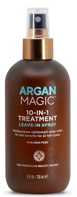 Argan Magic 10 in 1 Leave In Hair Treatment 8 oz for All Hair Types
