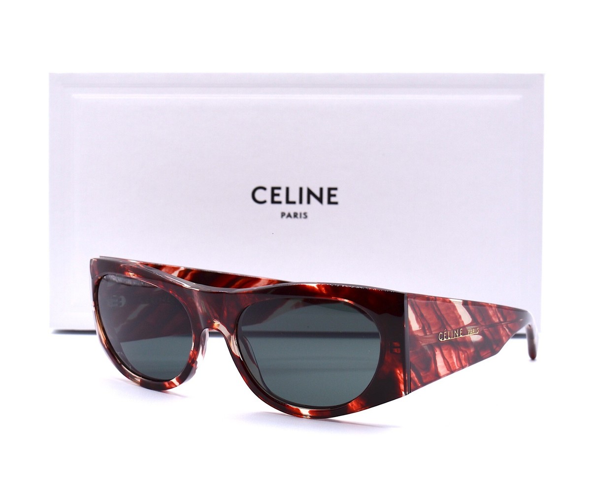 NEW CELINE PARIS CL40029I 54N RUBY RED GREY LENS AUTHENTIC SUNGLASSES NEW CELINE PARIS CL40029I 54N RUBY RED GREY LENS AUTHENTIC  main image 3