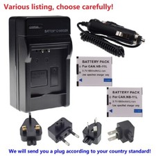 NB-11L Battery or charger for Canon PowerShot A500 A2300 A2600 A3400 XUS 140 150