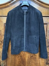 GIUBBOTTO UOMO VERA PELLE D’AGNELLO SCAMOSCIATA MODELLO JAMES BOND SPECTRE NERO