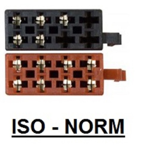Din Iso Coche Radio Adaptador Cable Enchufe 16 Pin Corriente para VW Audi Opel - Imagen 2 de 6