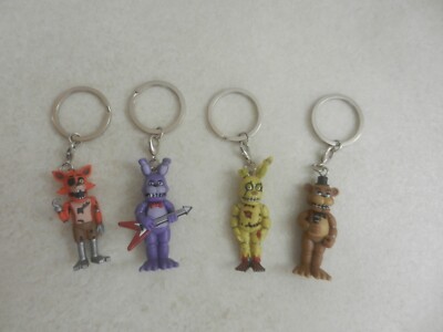 Funko FNAF Schlüsselanhänger Hänger x 4 Foxy Bonnie Freddy Springtrap Five Nights Freddy
