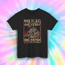 Camiseta One Nation | One Flag One Land One Heart | Camisa Patriótica S-5XL