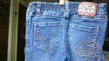 Roca Wear Jeans Girl Size 5 Flare Leg 5-Pocket Stretch Waist GREAT Gently Used 