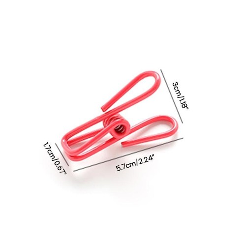 Chip Clips 10Pcs Utility Metal Clips PVC-Coated Cloth Pins Durable Clothespins - Picture 8 of 8
