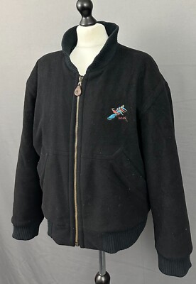 HUGO BOSS BOMBERJACKE - KASCHMIR MISCHUNG MANTEL - Größe IT 50 - Große L - 40'' Brustumfang