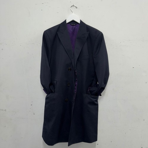 PAUL SMITH Navy Cotton Coat size 40 - Picture 3 of 9