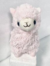 Warmies Llama Pink Microwavable Plush Purple Glittery Eyes 8” Lavender Scented
