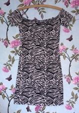 Women’s Black & White Dress. Divided By H & M. Size 12 . Bodycon. BNNT. GC.