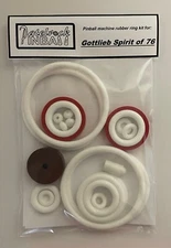 1976 Gottlieb Spirit of 76 Pinball Machine Rubber Ring Kit