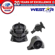 Fits 2003-2006 Acura MDX 3.5L Front Front Right & Rear Motor Mount Set 3PCS