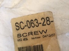 Hobart SC-063-28 SCREW, 1/4-20 X 1 FLAT POINT B QTY: 5 