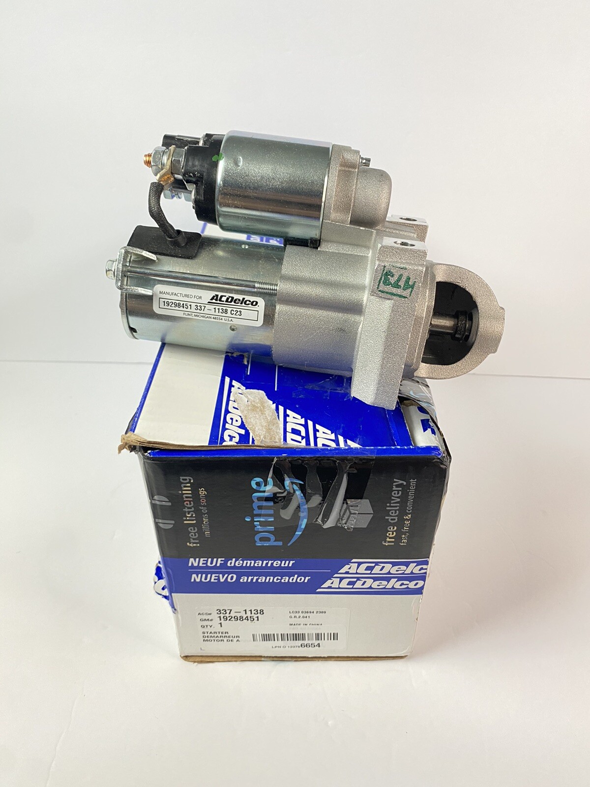 Motorino Di Avviamento Professionale ACDelco 337-1133 - Nuovo, Prestazioni Potenziate, Componenti Chiave Lubrificati, Montaggio Universale