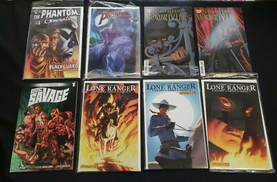 INDY COMICS 8PC (VF) OLD SCHOOL HEROES, SHERLOCK HOMES: MORIARTY LIVES 2008-15