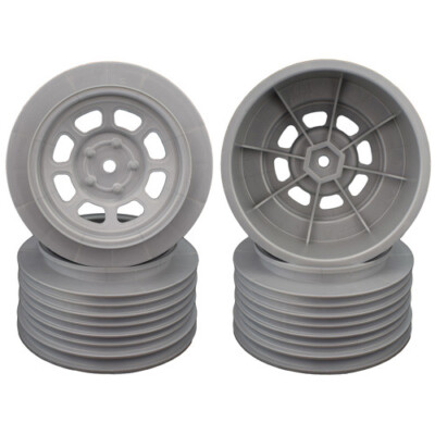 DE Racing Speedway Wheels Traxxas Slash Front 19mm Backspacing Silver DER-DS4-FS