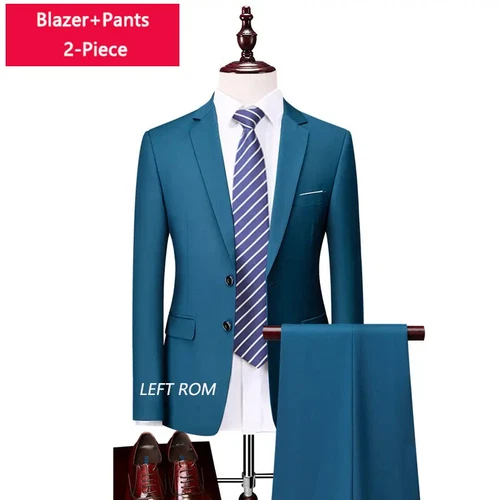 ( Sakko + Weste + Hose ) Boutique Herren Anzug 3-teiliges Set Bräutigam Brautkleid - Bild 43 von 52