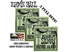 **3 SETS! ERNIE BALL MAGNUM SLINKY 12-56 ELECTRIC GUITAR STRINGS 2618**