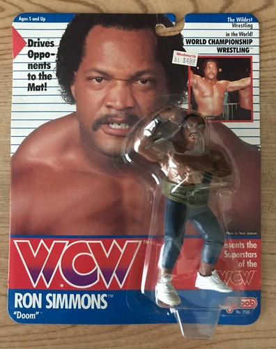 Ron Simmons Galoob WCW wrestling action figure MOC...