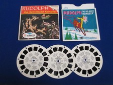 1955 RUDOLPH THE RED-NOSED REINDEER CHRISTMAS SANTA B870 VIEW-MASTER PACK