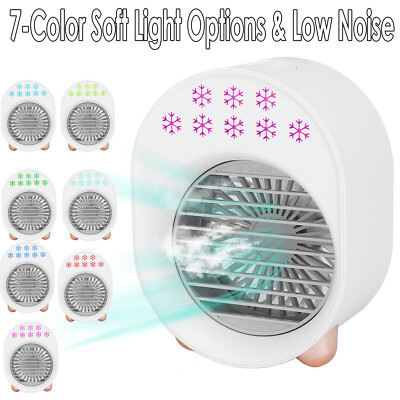 Portable Fan Mini Air Conditioner Fan Water Mist Cooling Fan Rechargeable 3.5W