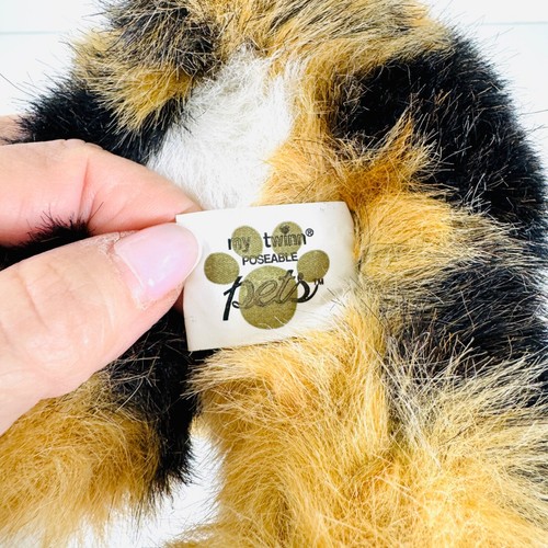 MY TWINN Poseable Pets Calico Cat Plush Stuffed Animal Companion - Picture 3 of 15