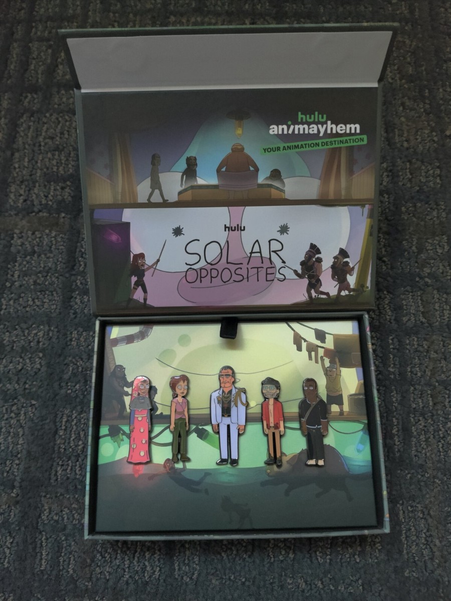 Hulu SOLAR OPPOSITES 5-PIN SET SDCC 2023 Exclusive Limited Edition
