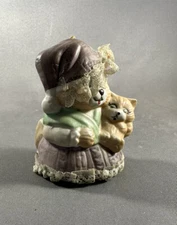 Ceramic Jasco Caring Critter Chimers Porcelain Bell Mother And Baby Ornament