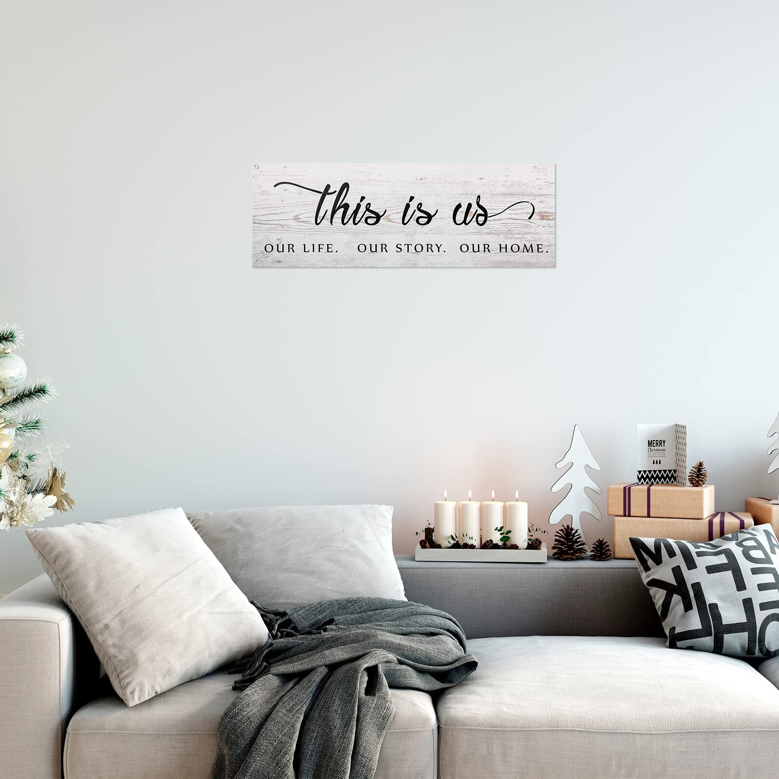 Jetec This Is Us Wooden Wall Sign Family Wall Plaques Inspiration Sign ...
