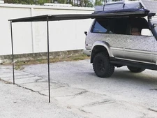 CAR SIDE AWNING 6.5 X 8.2 FT BLACK EDITION - DFG OFFROAD