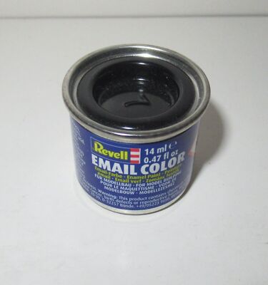 Revell Email Color- Enamel Black Gloss #7 (14ml) #32107 NEW