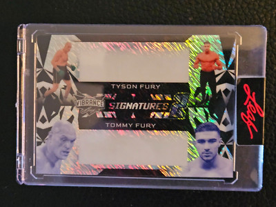 2023 Leaf Vibrance Shimmer Tyson & Tommy Fury  Pre-Production Proof Unsigned 1/1