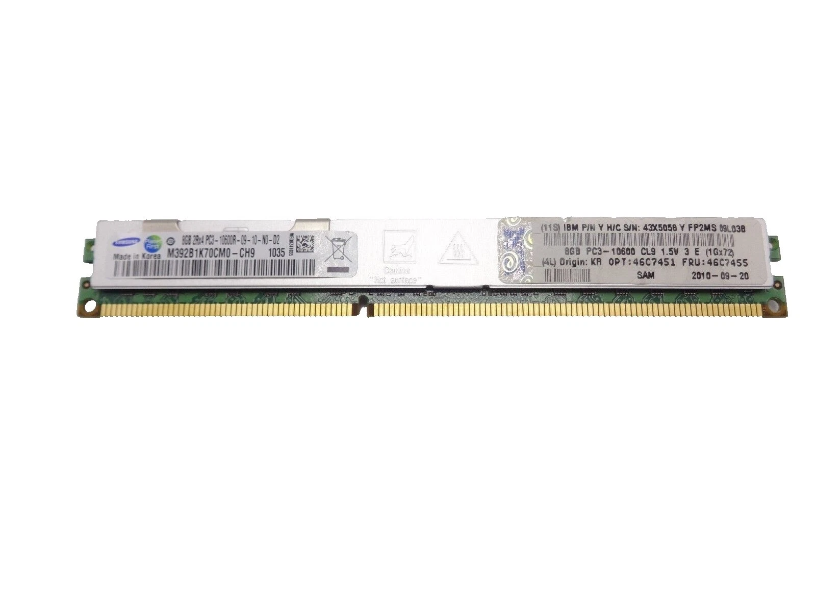 Servidor de Red IBM memoria (RAM) 8 GB de capacidad por módulo 1 módulos