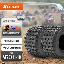 6Ply Set 2 20x11-10 ATV Tires Sport Quad 20X11X10 GNCC Race Tire Tubeless Tyres